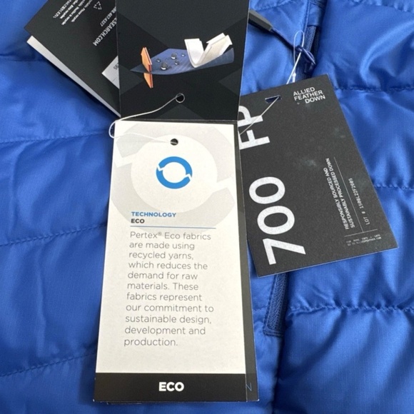 Outdoor Research OR Mens Coldfront LT 700 Down Hoodie Topaz Zipper Jacket M - Picture 2 of 9